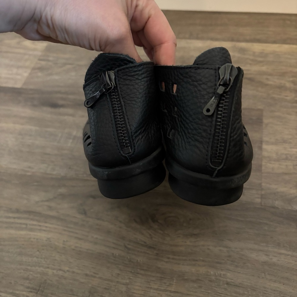 Arche Size 40 US 9 Drick Slip On Sandal Flat Black Leather, Price Drop! - Picture 5 of 9